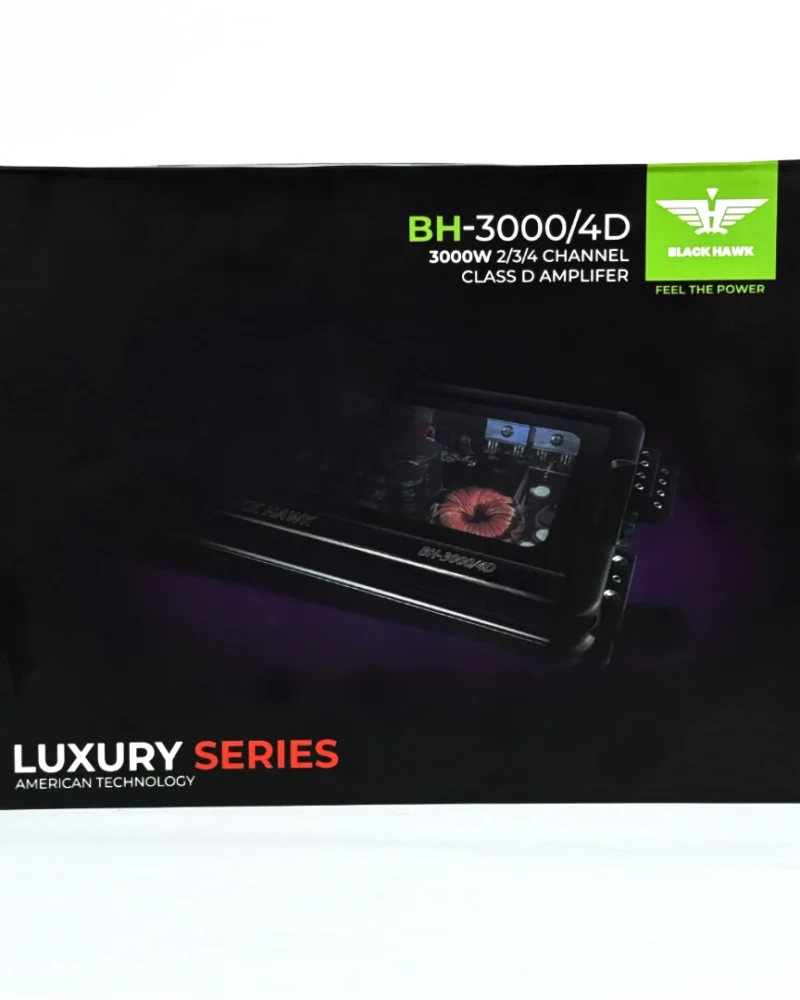 Amplificador 4CH Black Hawk BH-3000/4D
